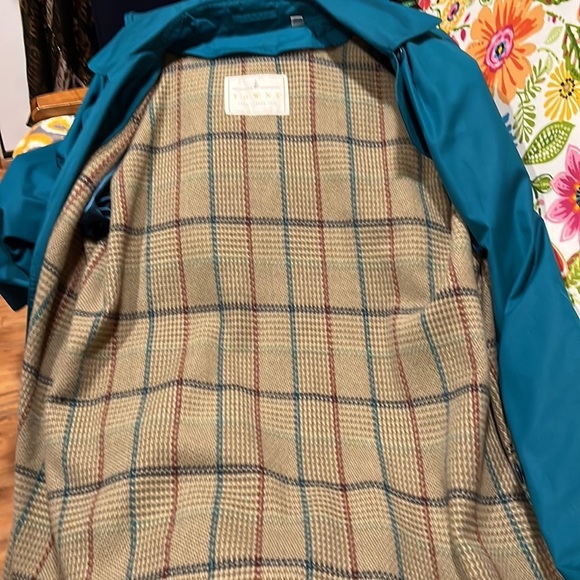 Towne from London fog trench coat color green, size 12 regular - Picture 10 of 11